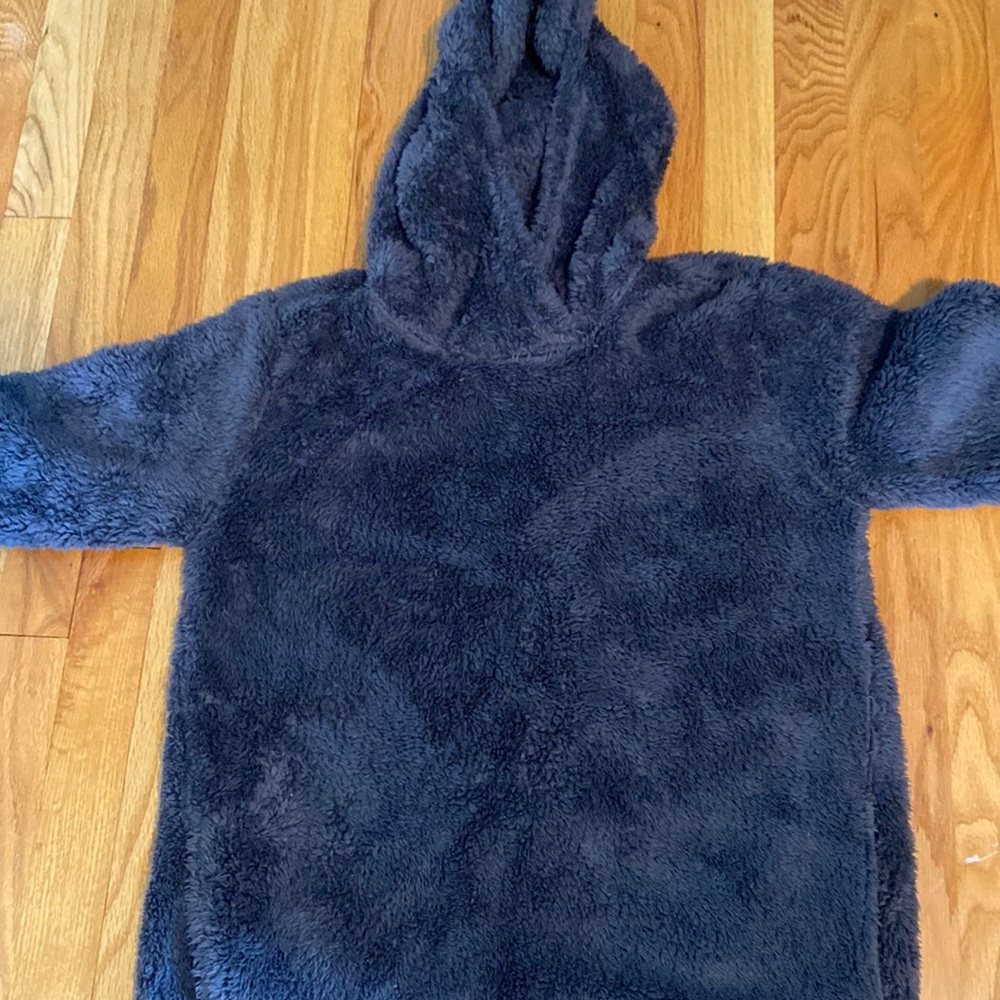 RBX Hooded Fuzzy Sherpa Hoodie Navy (Size M)